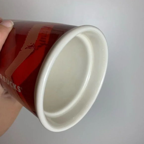 20. Starbucks Coffee Tumbler Chevron  Red 10 fl oz 2014 - Picture 6 of 8